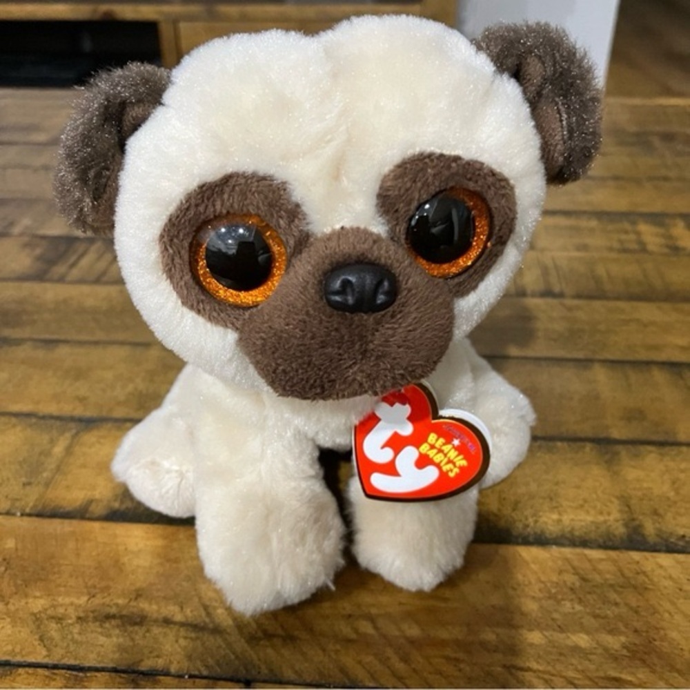 Beanie Babies  Rufus the pug dog stuffed anima